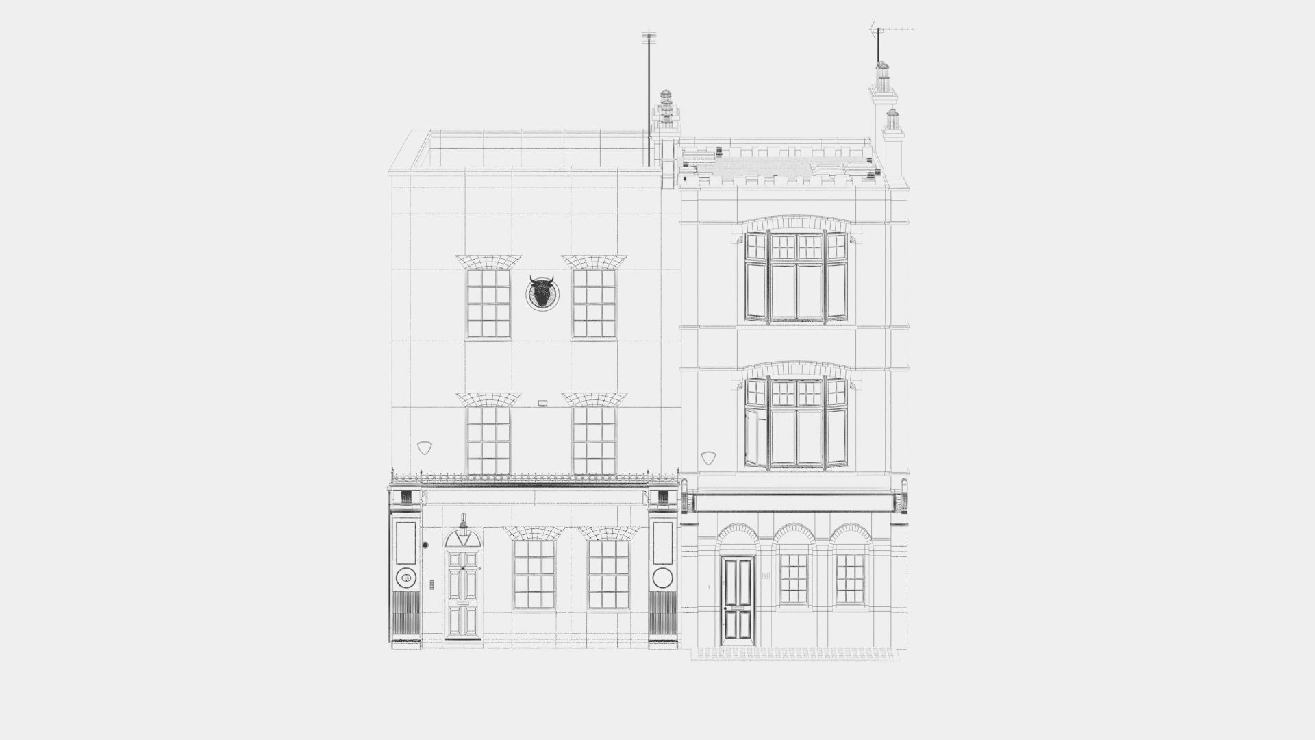 England building at old church str 44-46 London 3D model_14