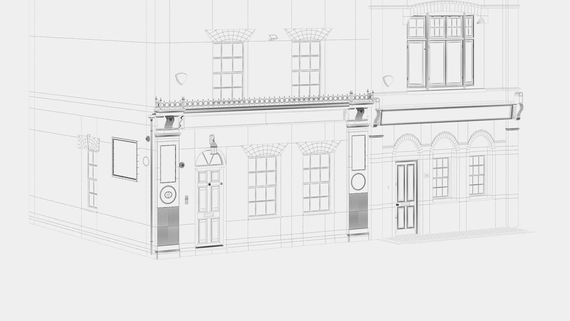 England building at old church str 44-46 London 3D model_17