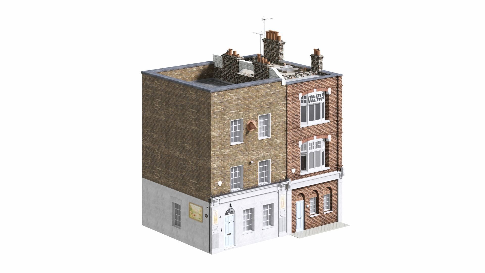 England building at old church str 44-46 London 3D model_1