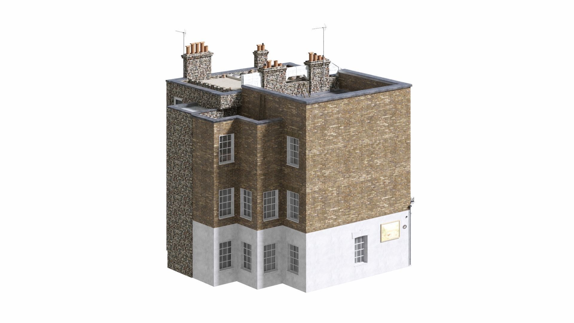 England building at old church str 44-46 London 3D model_7