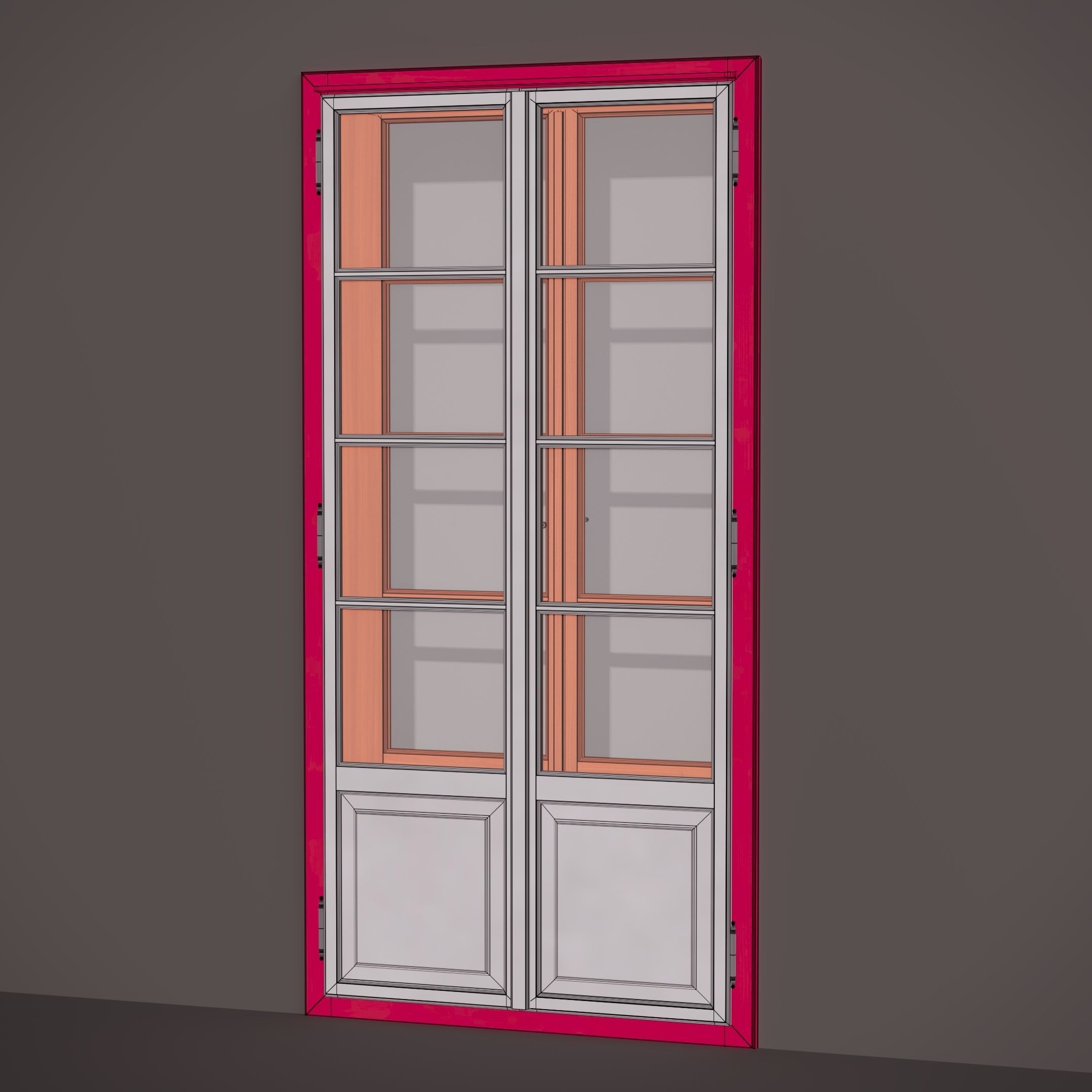 Balcony Door 6 3D model_3