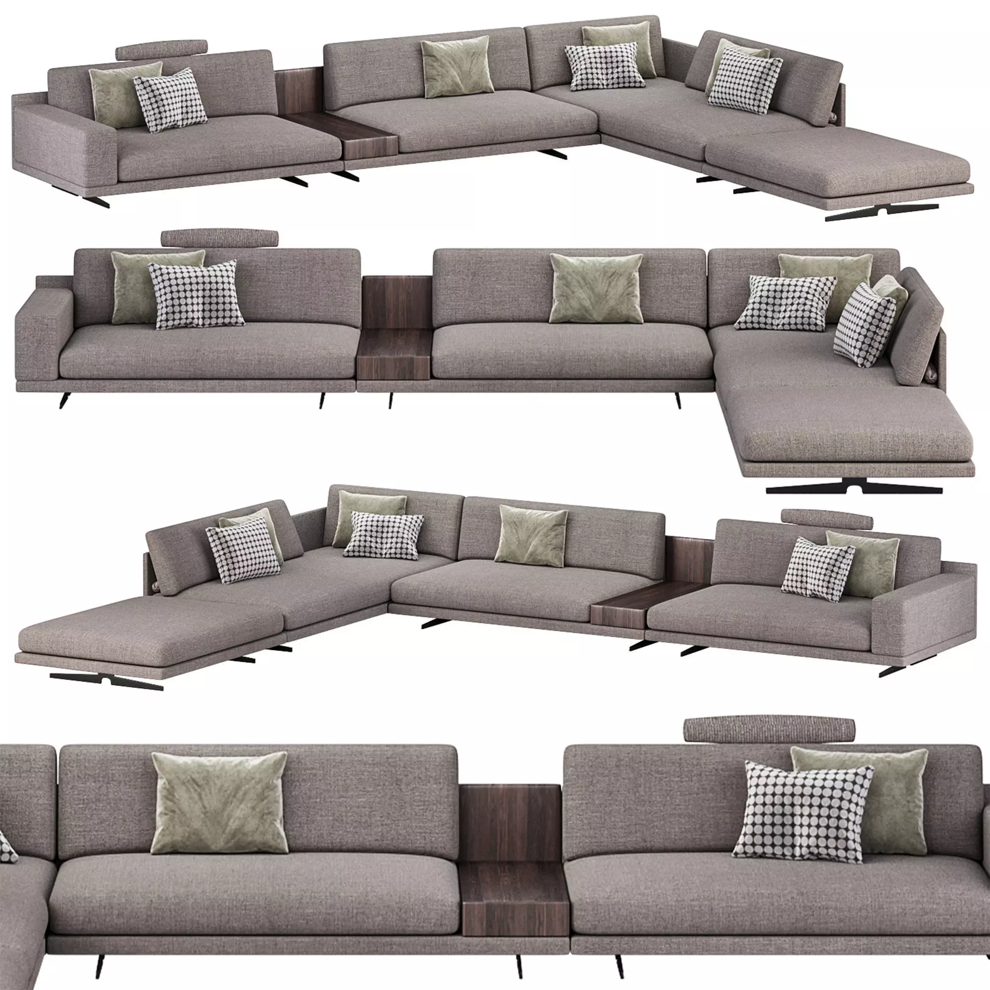 Mondarian Sofa by Poliform 3D model_0