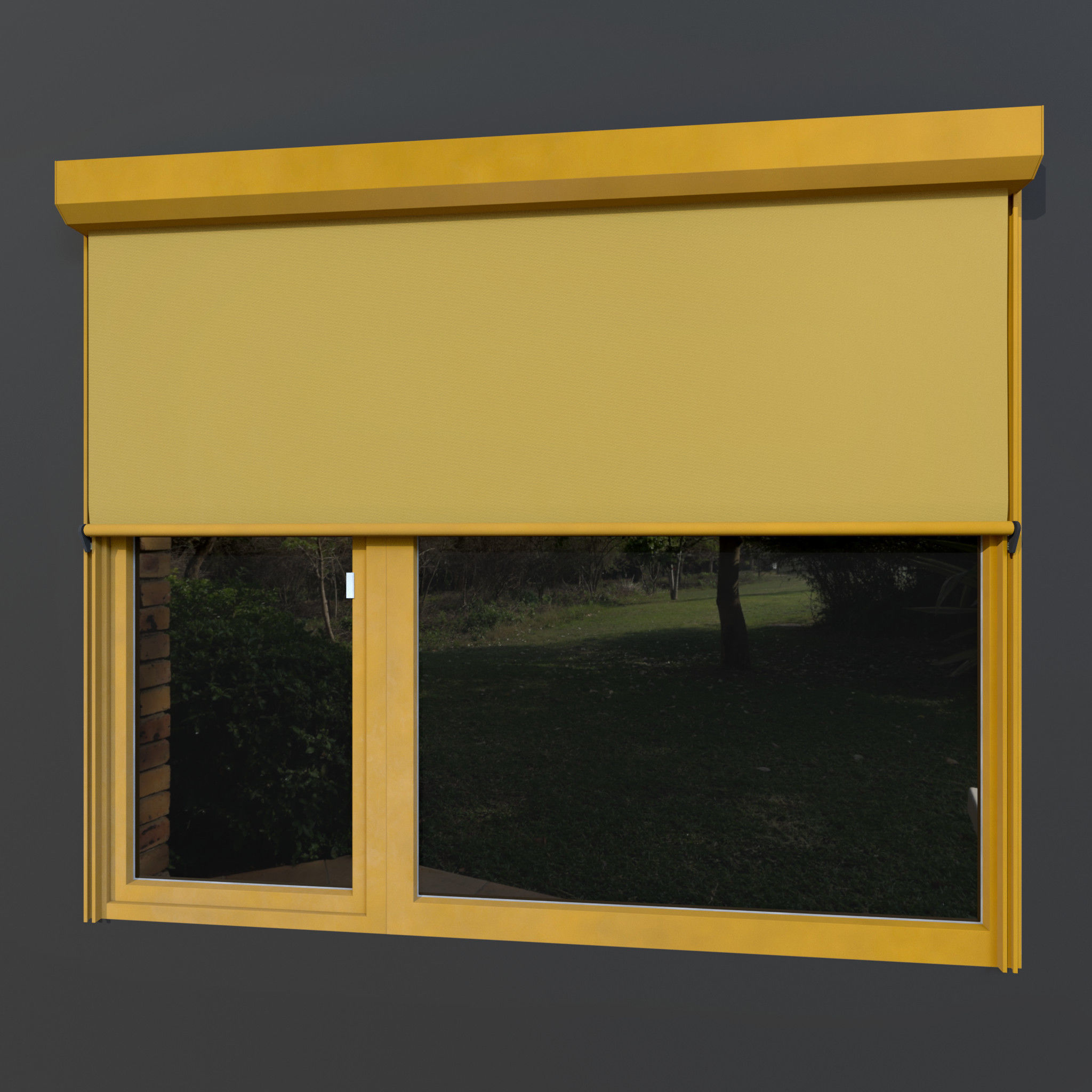 Balcony Door and Glazing 3D model_2