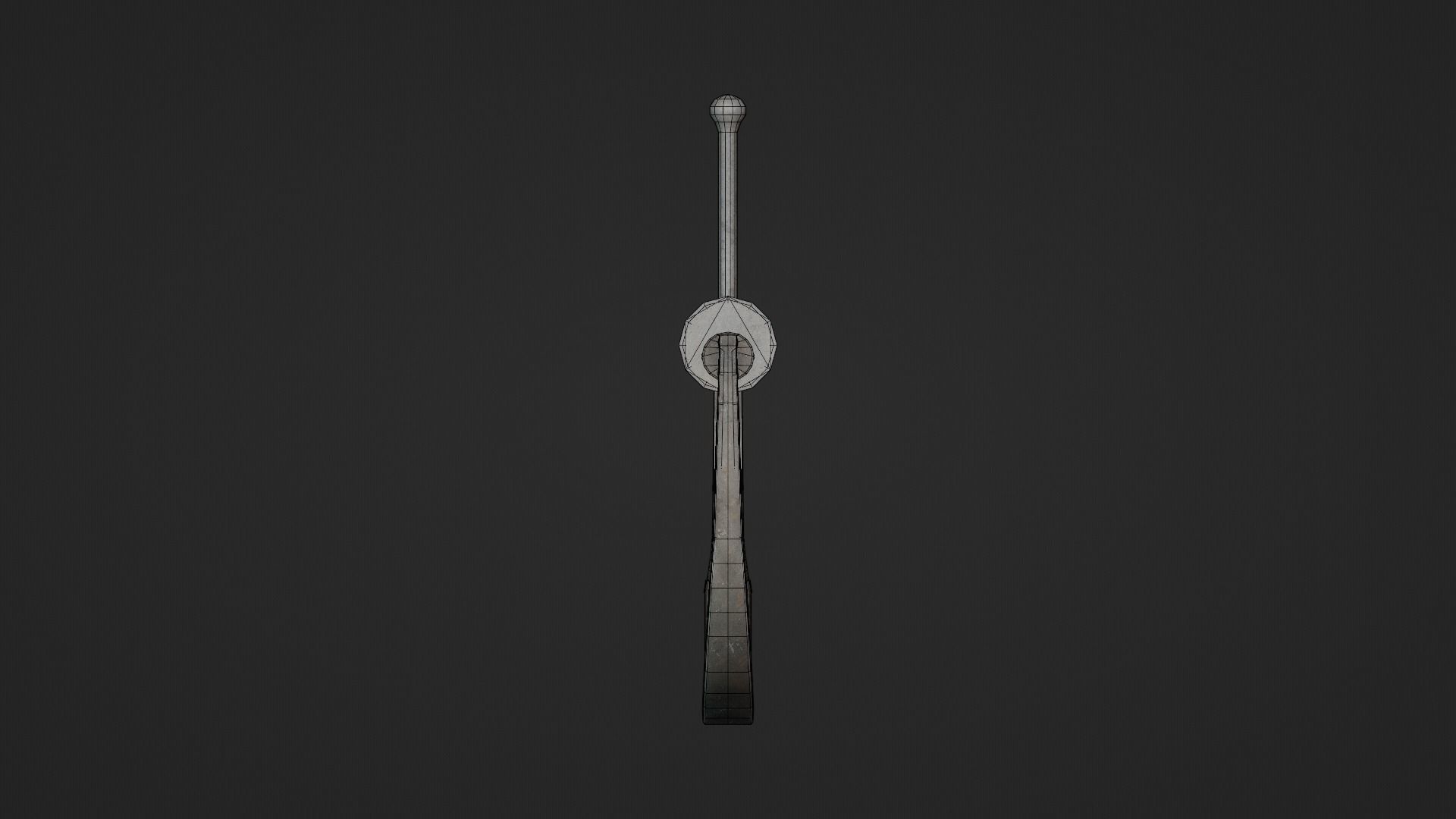 C-Clamp Metallic Clamp  Low-poly 3D model_20