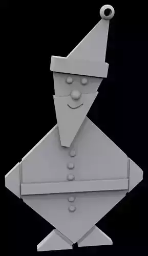 Santa Ornament 4 3D print model