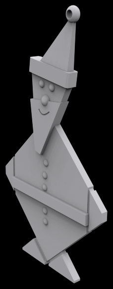 Santa Ornament 4 3D print model_1