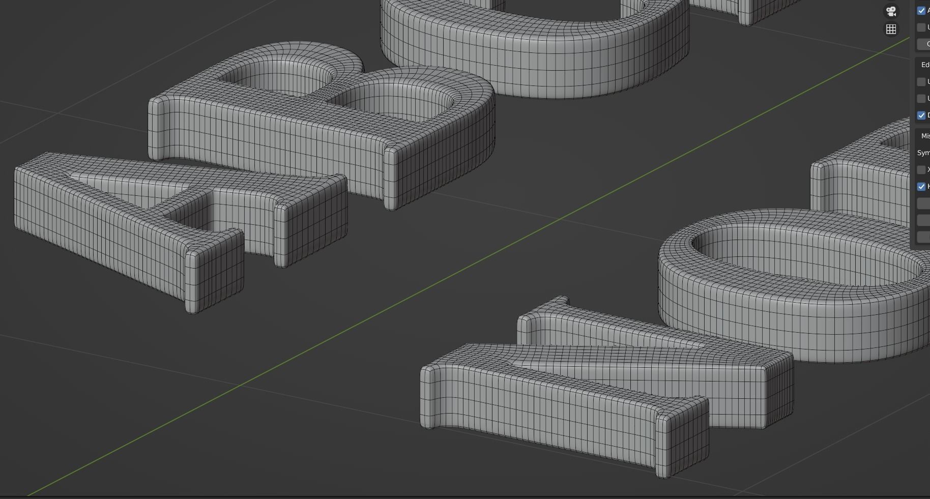 Alphabet 3D Print Model Upper Lower Letters 3D Model 3D Printable 