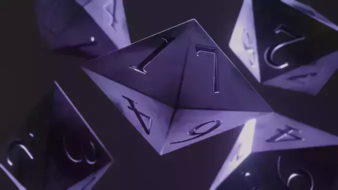 DIAMOND DICE PROP - Rogue Film Productions Low-poly 3D model