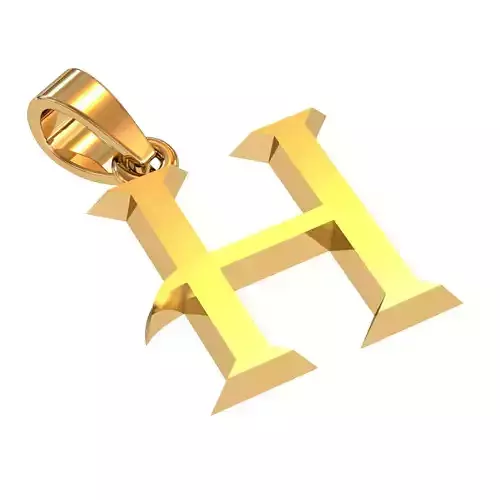 H letter pendant