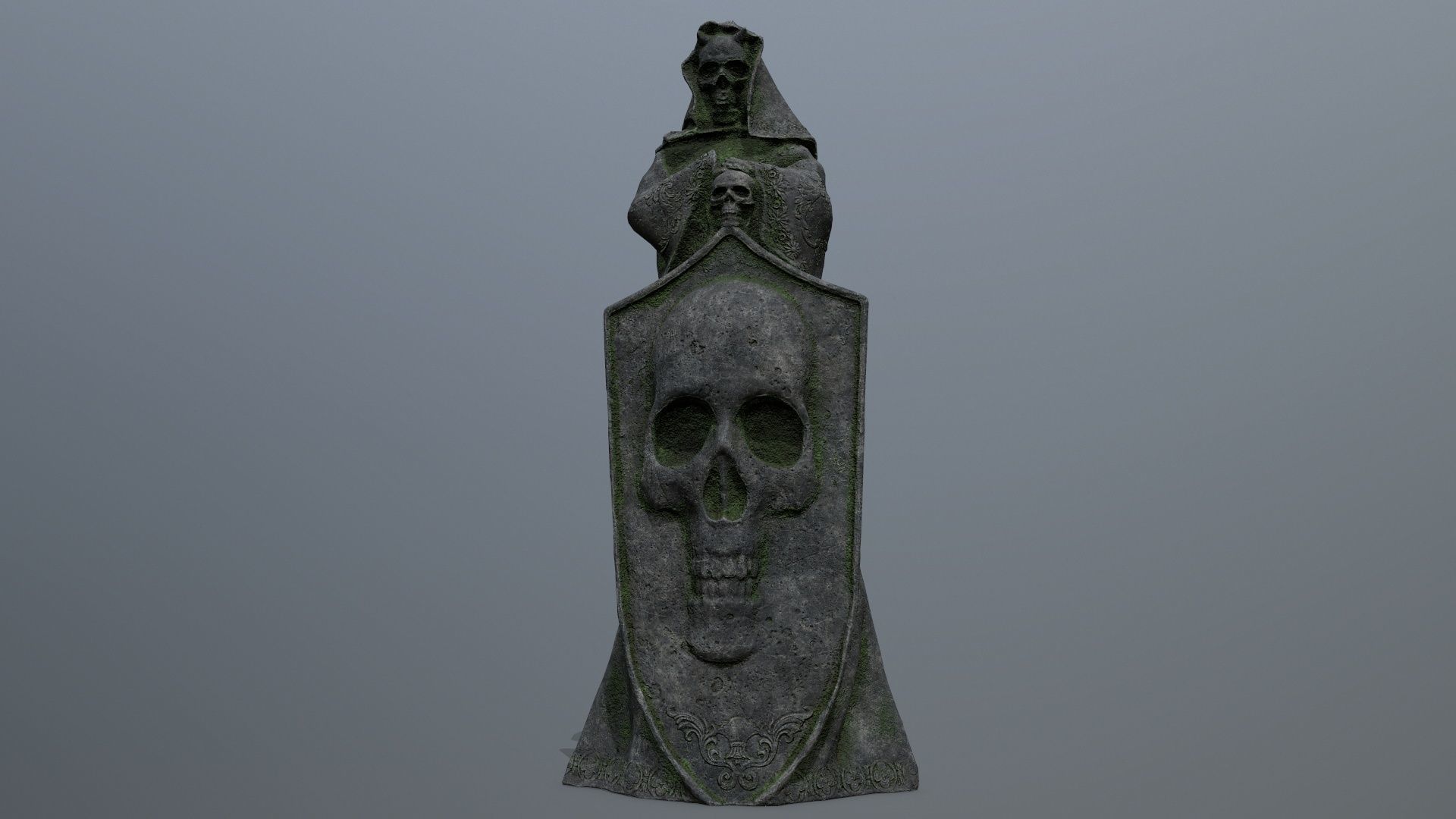statue Low-poly 3D model_1