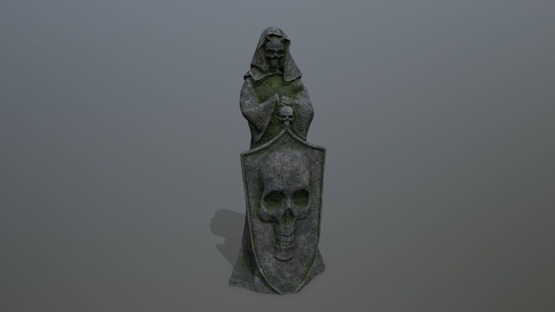 statue Low-poly 3D model_9