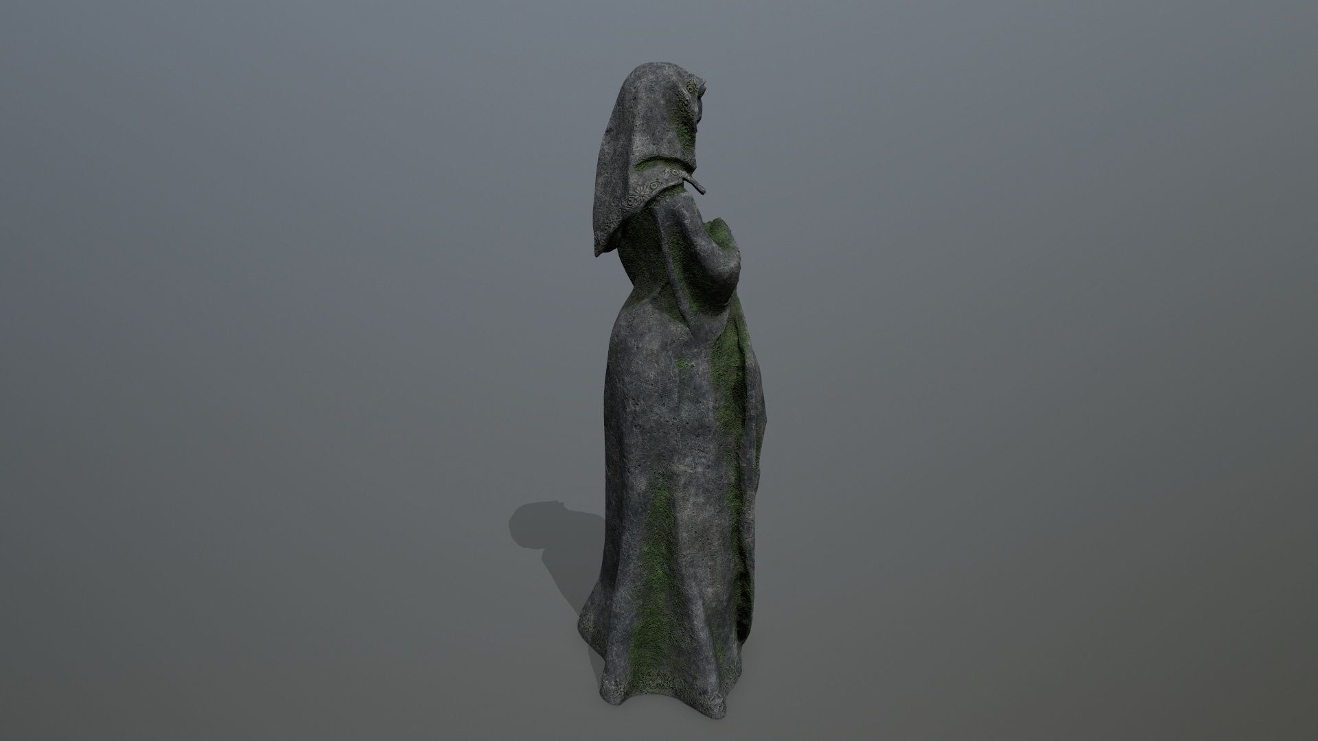 statue Low-poly 3D model_7