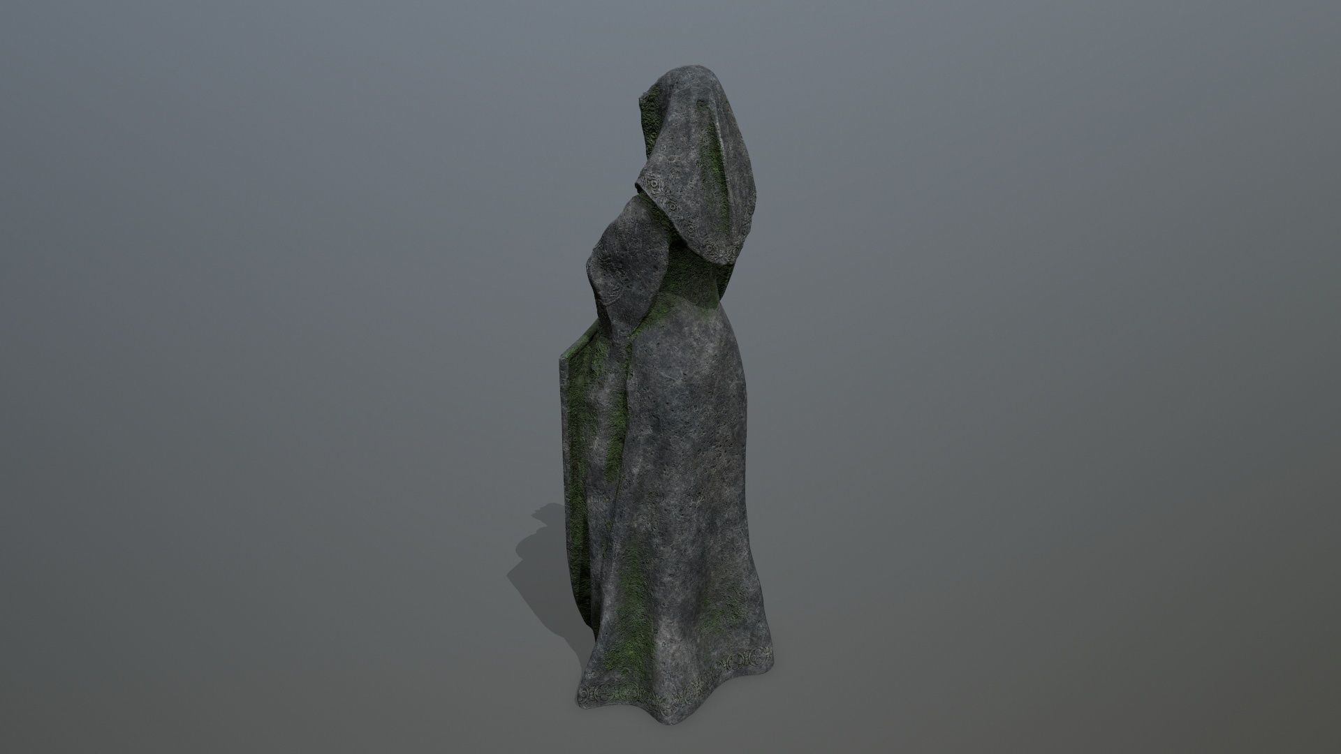 statue Low-poly 3D model_5