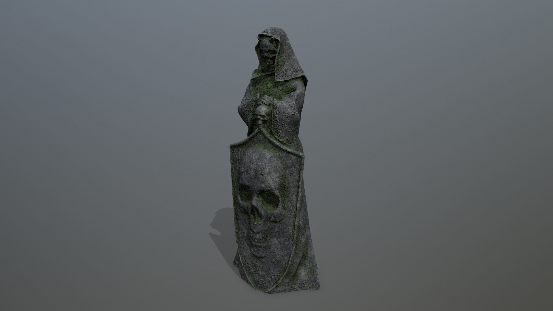 statue Low-poly 3D model_3