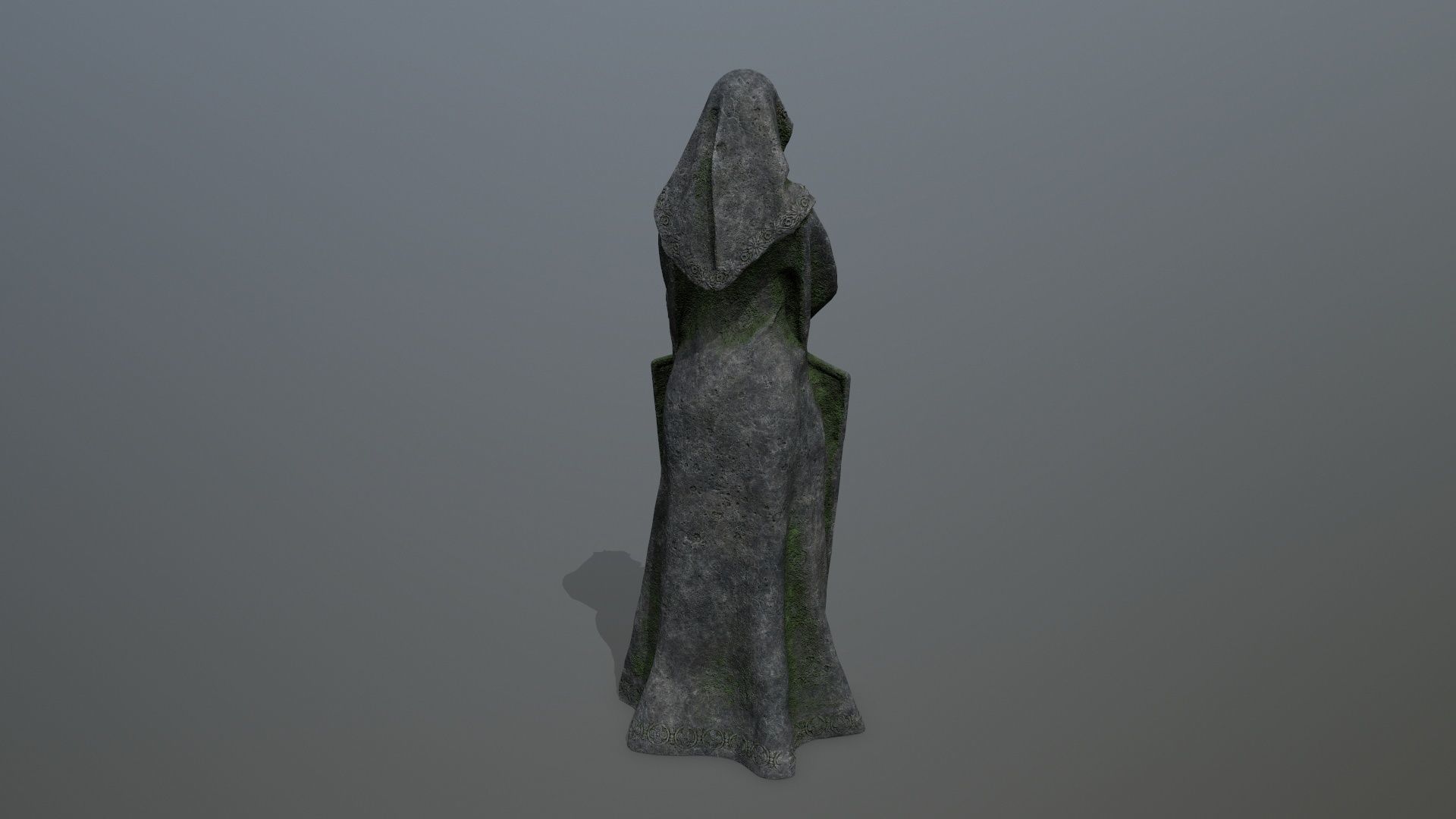 statue Low-poly 3D model_6