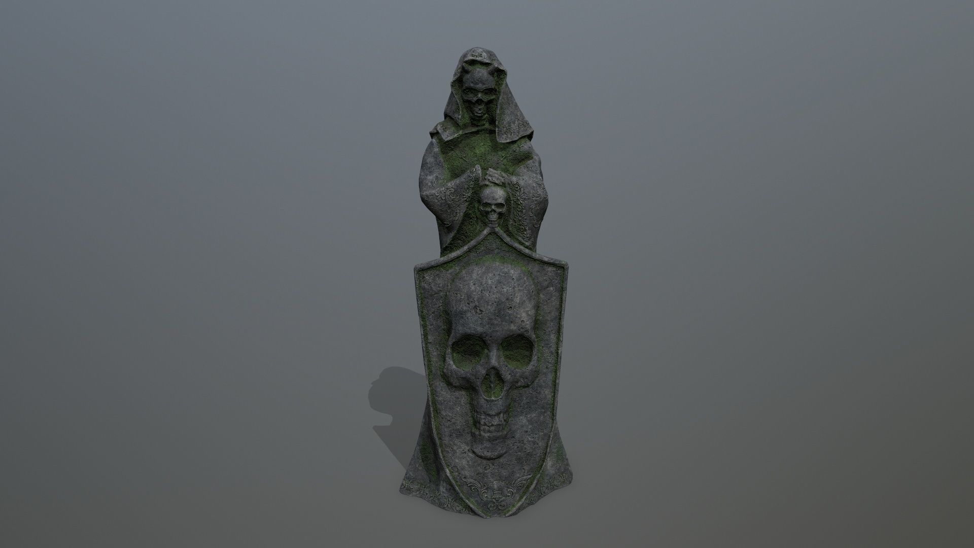 statue Low-poly 3D model_2