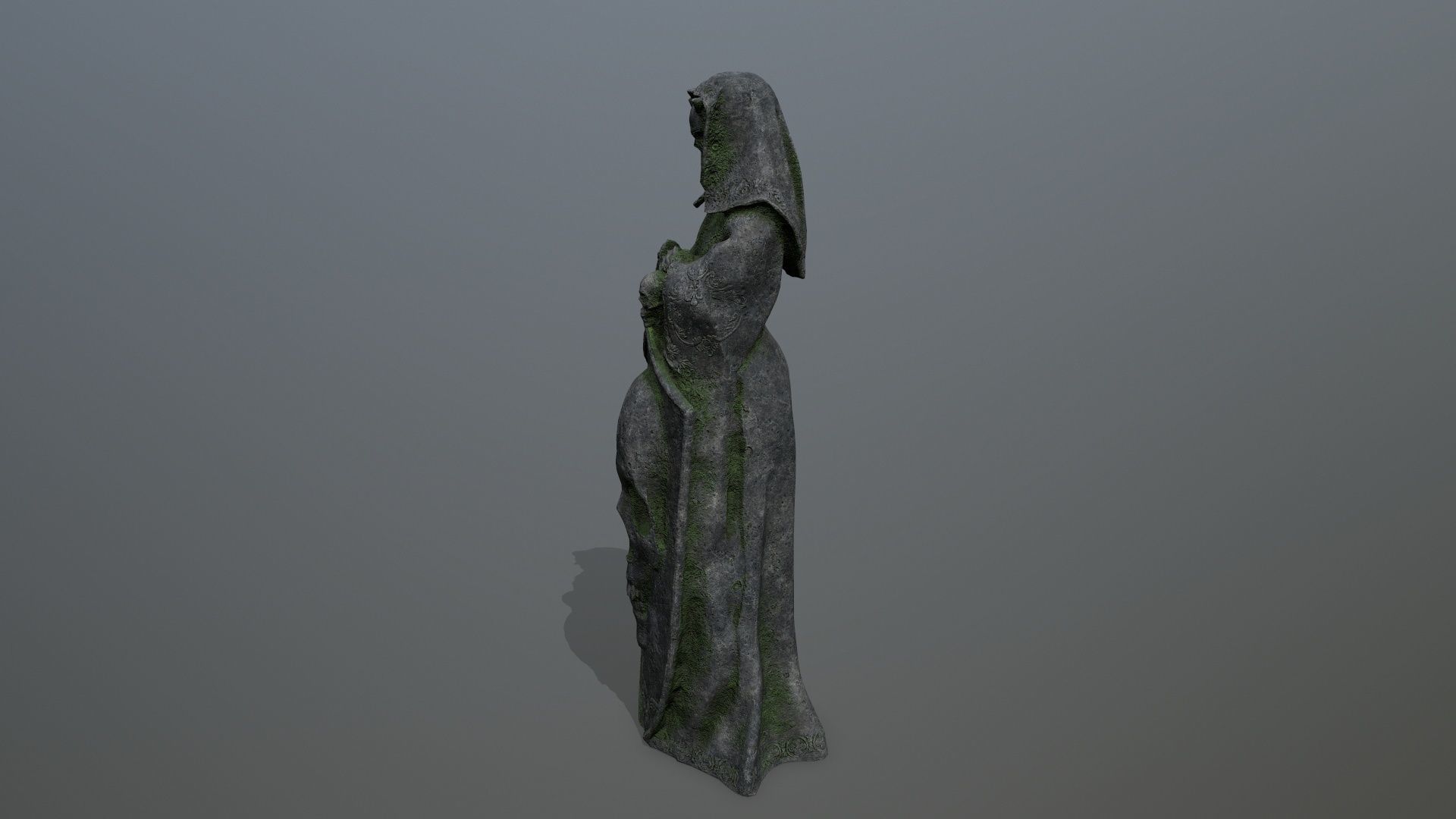 statue Low-poly 3D model_4