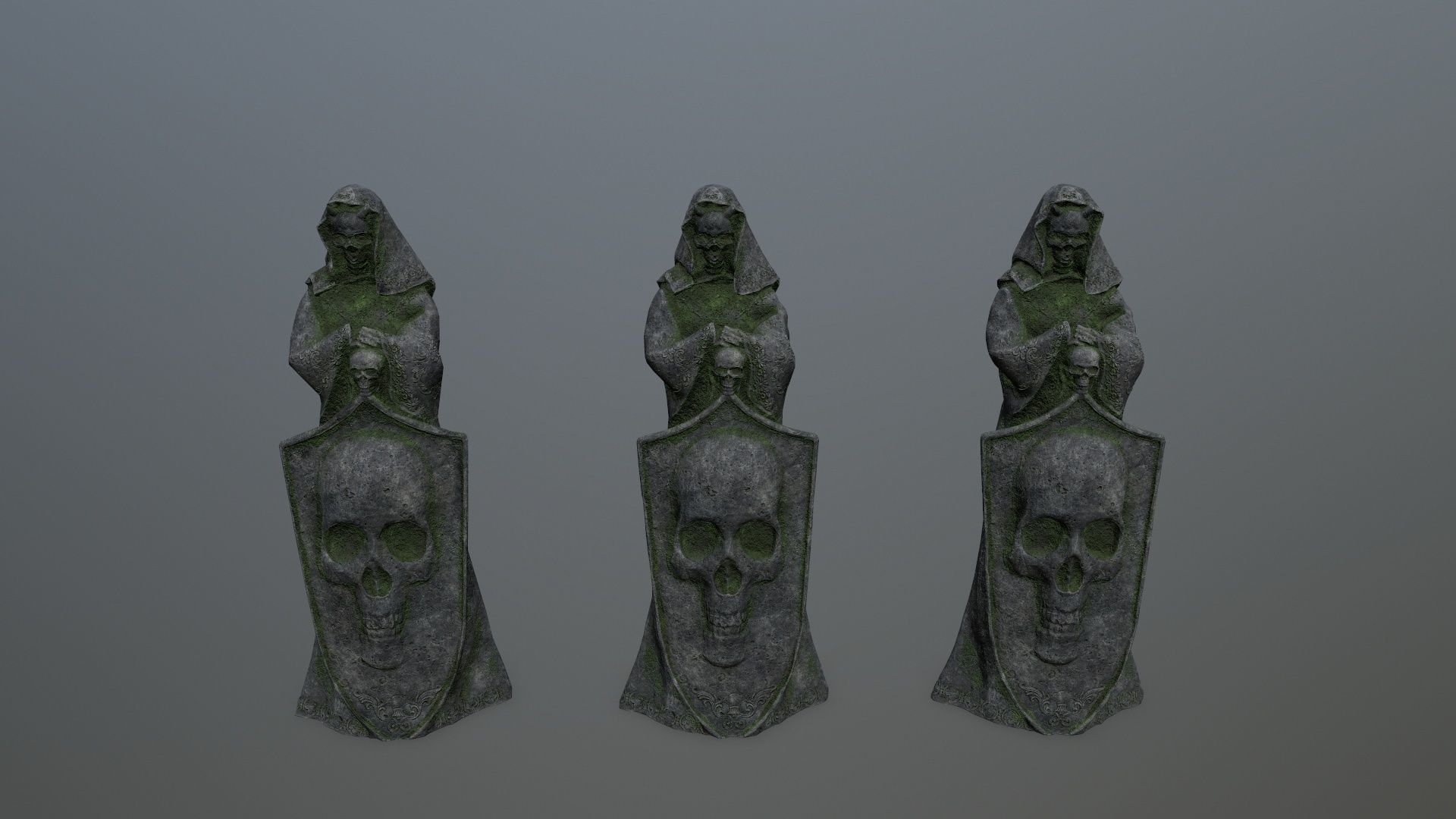 statue Low-poly 3D model_12