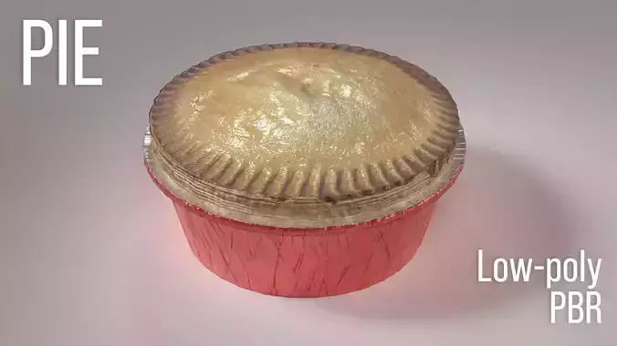Pie in foil 