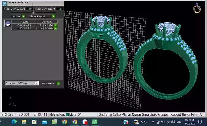 womens ring 3D print model