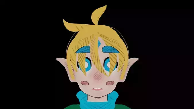 Anime character Free 3D model