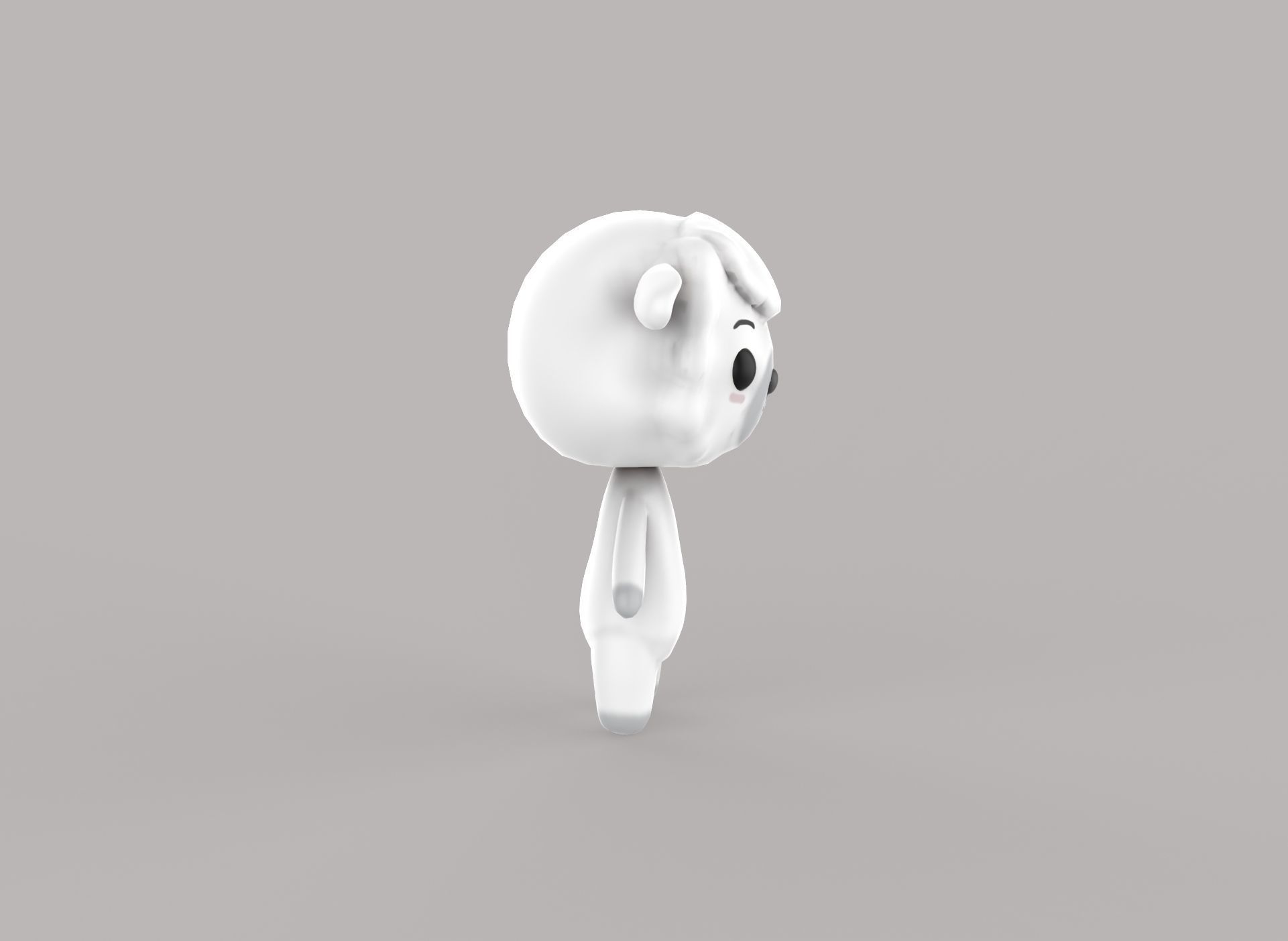 Sheep low poly animated v001 3d model Low-poly 3D model_8