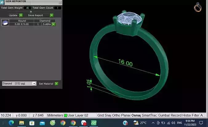 womens rings 3D print model