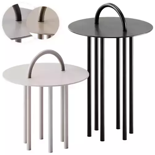 OBIQUO Round metal coffee table by Adrenalina