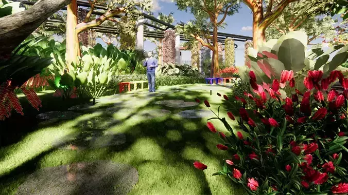 alpinia purpurata tropical plants