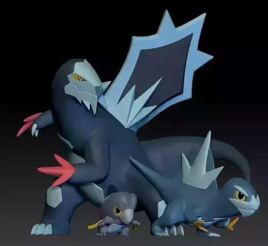 Pokemon Frigibax Arctibax Baxcalibur