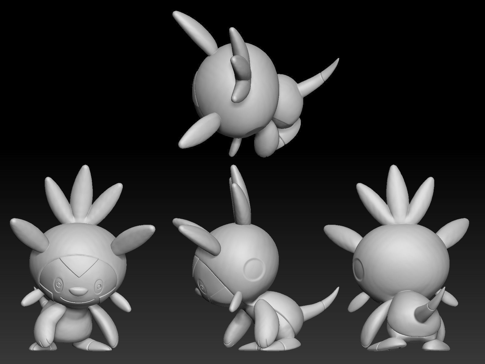 Pokemon Chespin Quilladin Chesnaught 3D print model_1