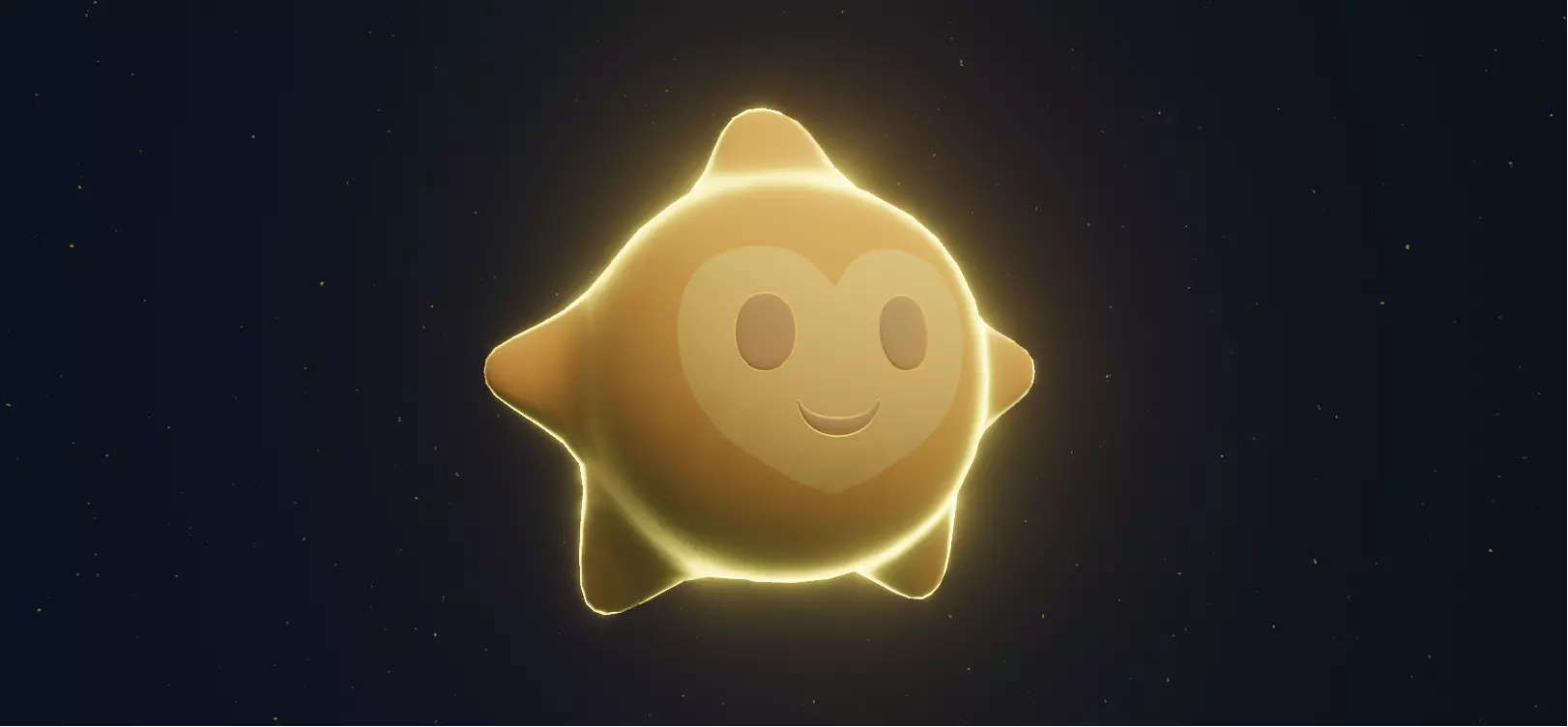 Wish Star Low-poly 3D model_0