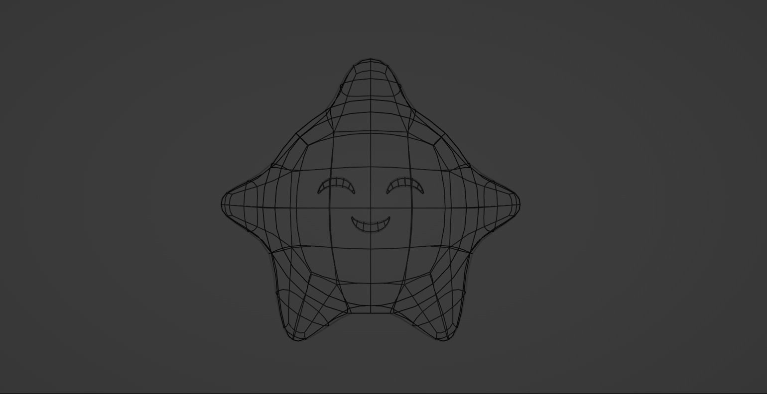 Wish Star Low-poly 3D model_5