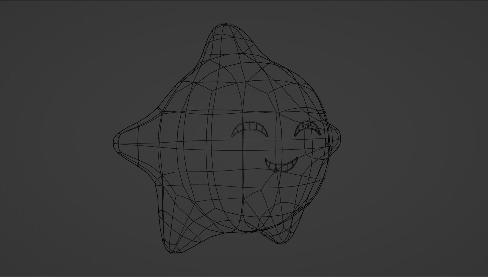 Wish Star Low-poly 3D model_6