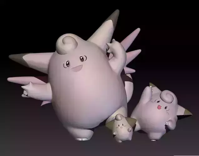 Pokemon Cleffa Clefairy Clefable