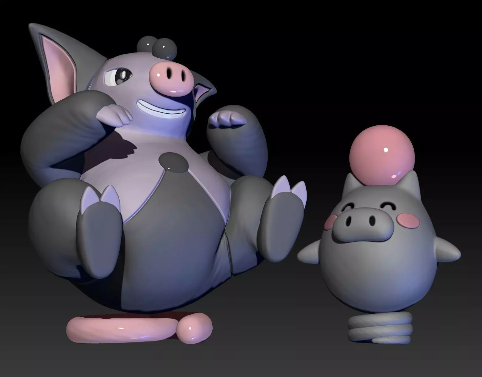 Pokemon Spoink Grumpig 3D print model_0