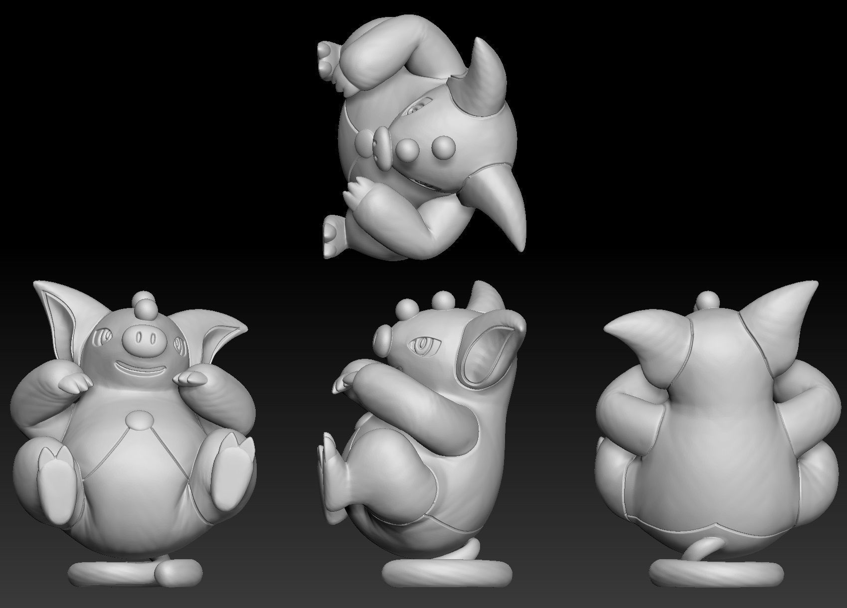 Pokemon Spoink Grumpig 3D print model_2