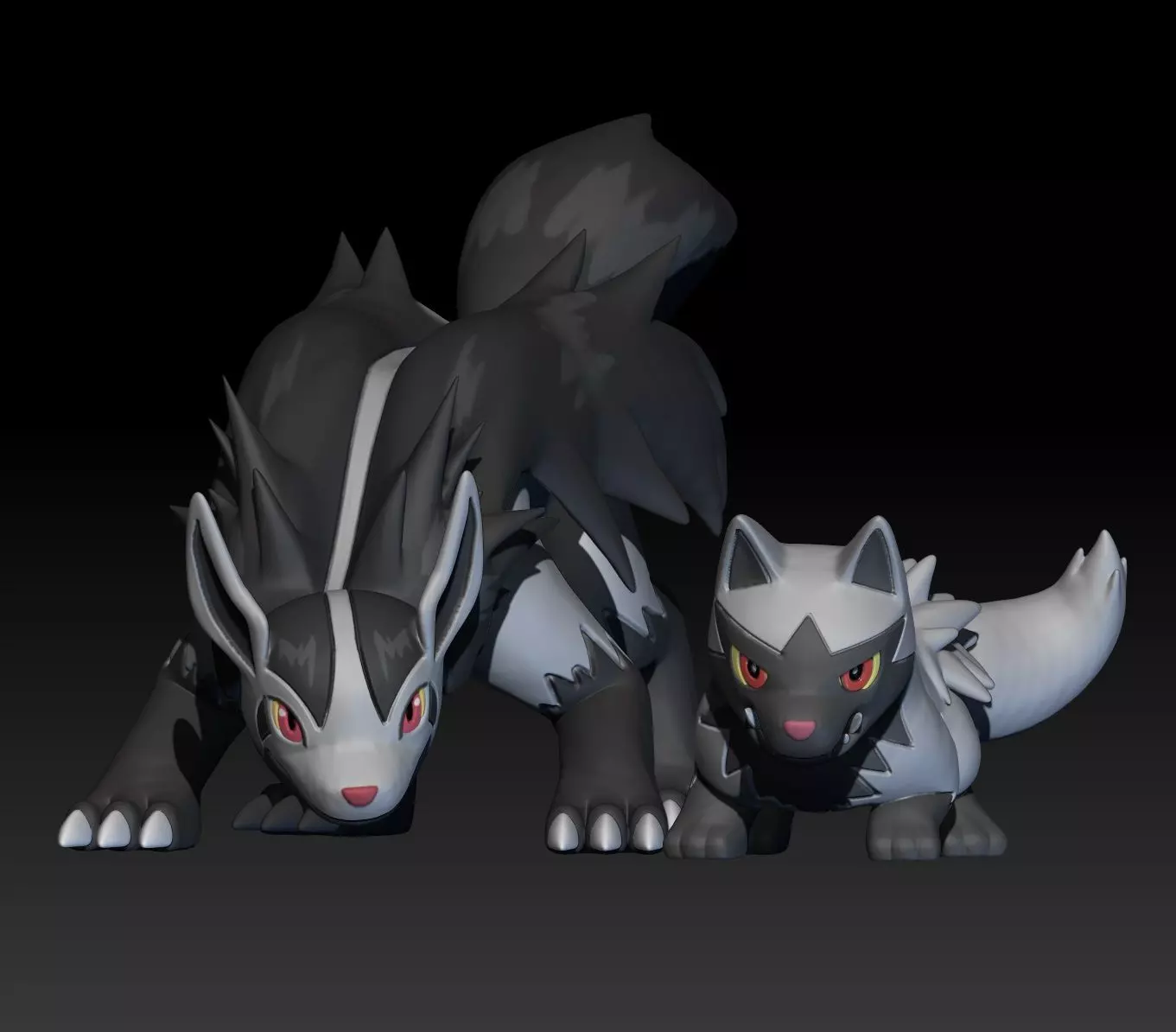 Pokemon Poochyena Mightyena 3D print model_0