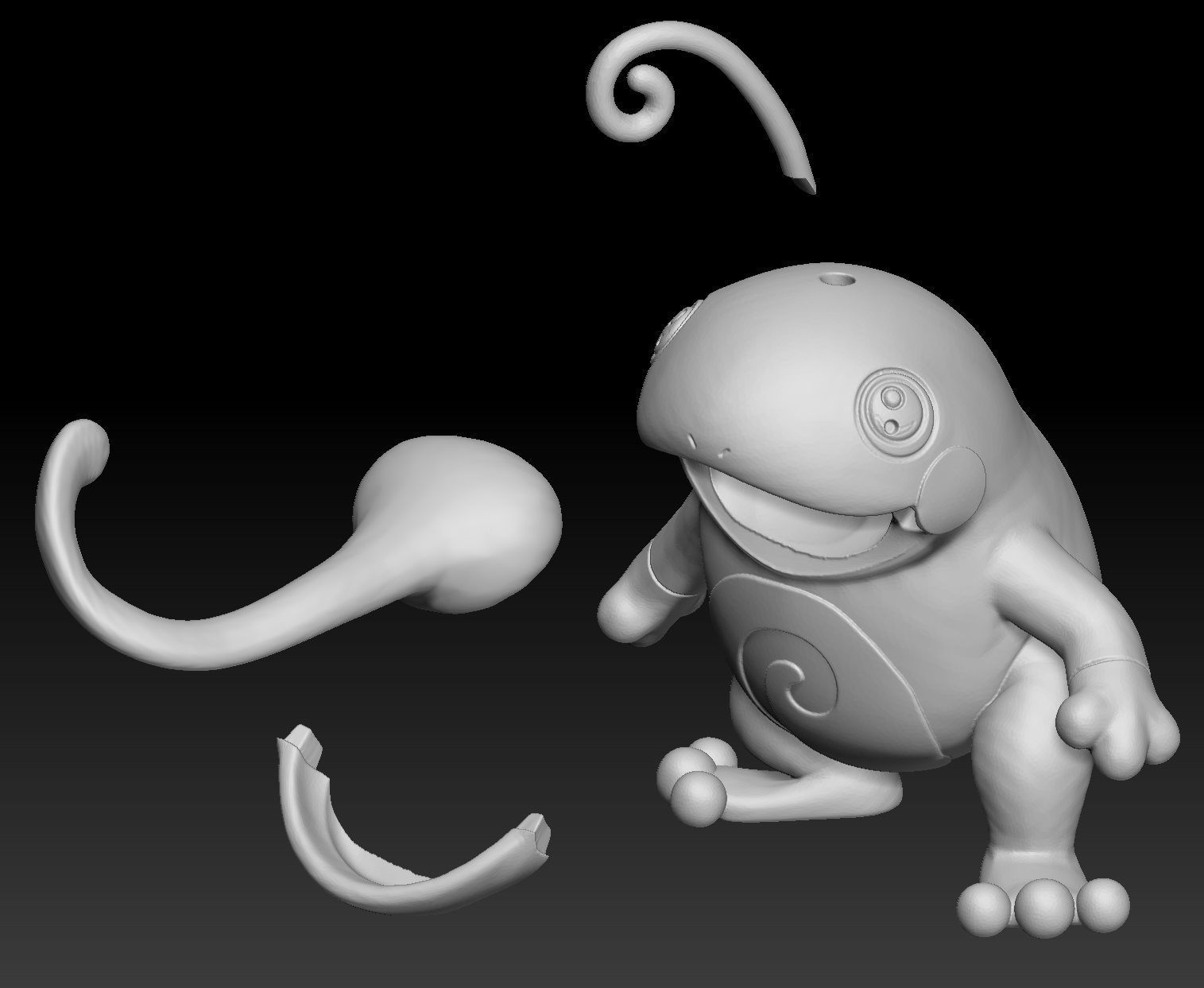 Pokemon Politoed 3D print model_2