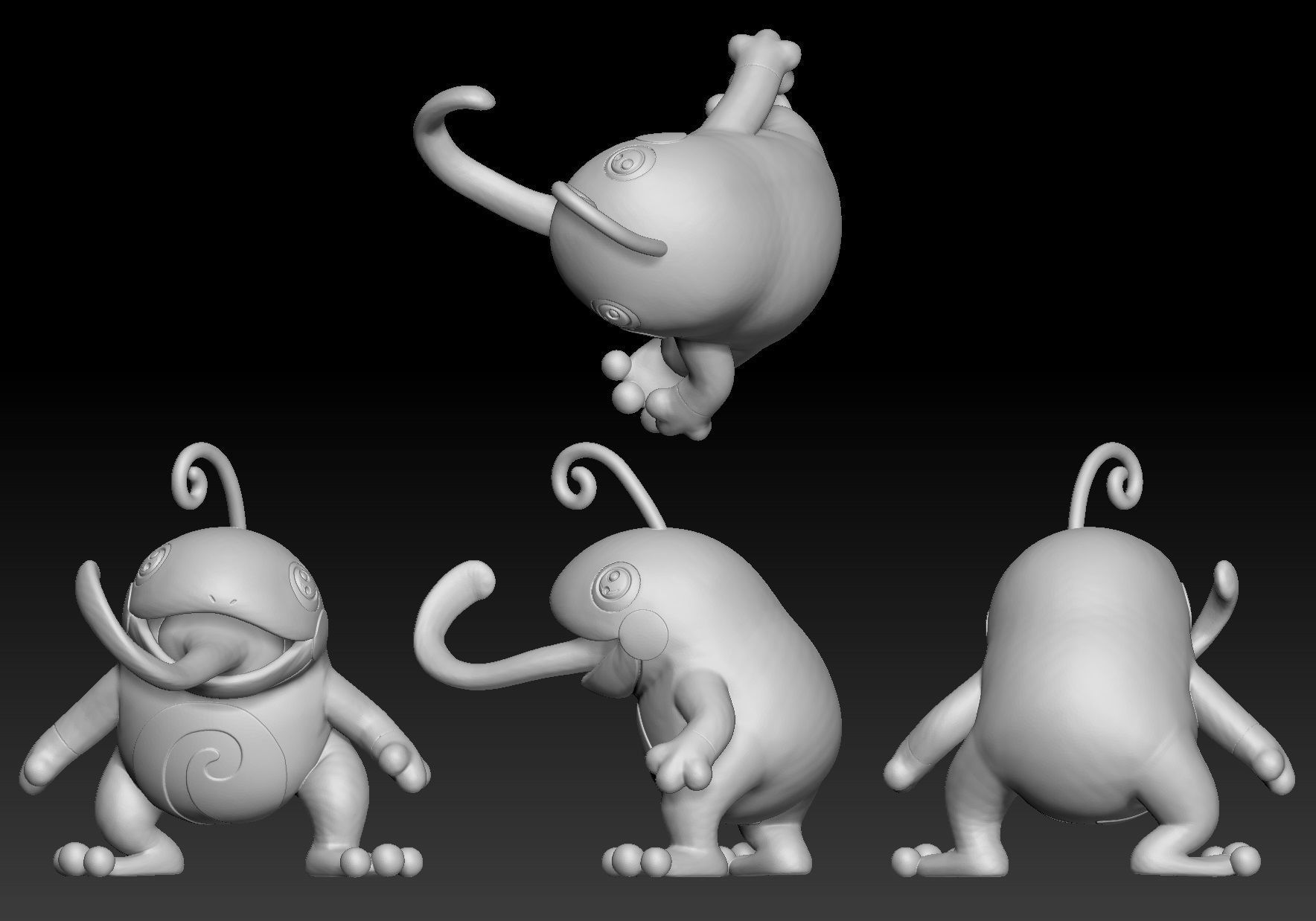 Pokemon Politoed 3D print model_1