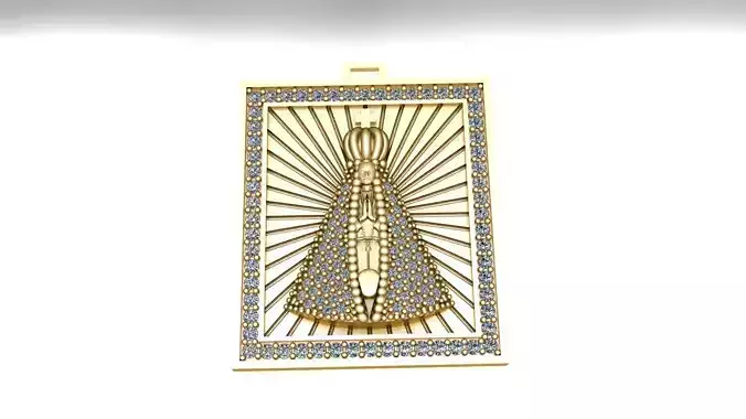 Our Lady of Aparecida Pendant 3D print model