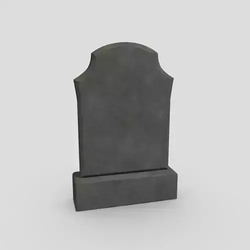 Tombstone 3 Low-poly 3D model