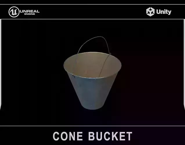 Metallic Cone Bucket