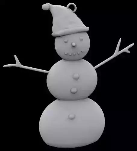 Snowman ornament 3D print model
