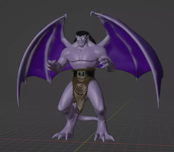 gargoyles goliath 3D print model_0