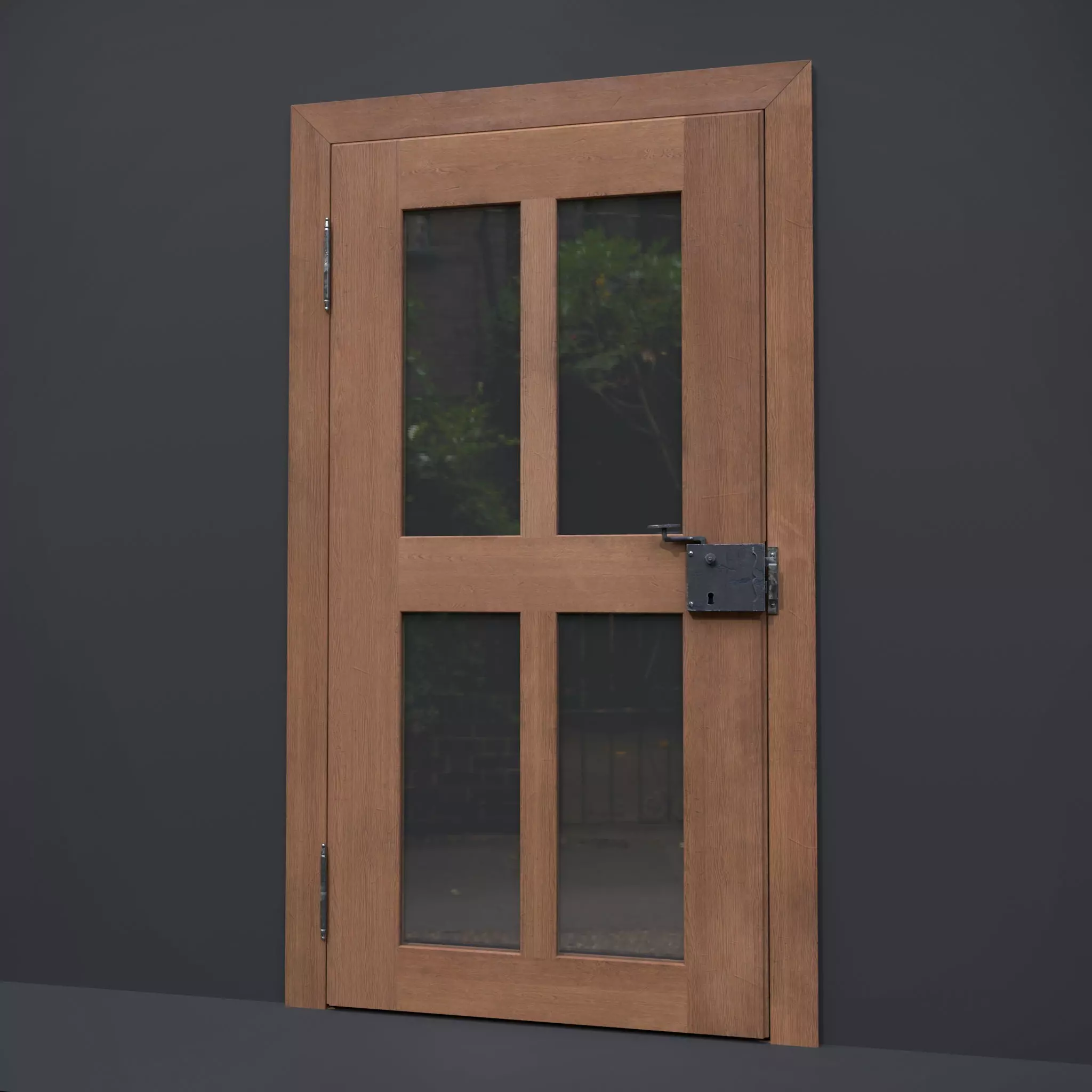 Glass Door 3D model_0