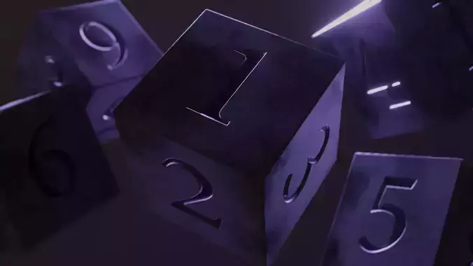 CUBE DICE PROP - Rogue Film Productions Low-poly 3D model