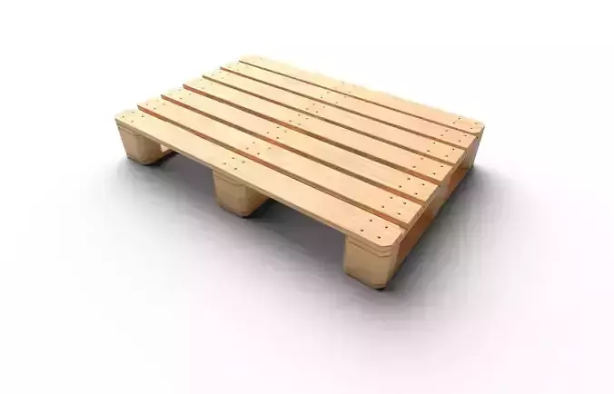 Wooden Pallet M02 Low-poly 3D model