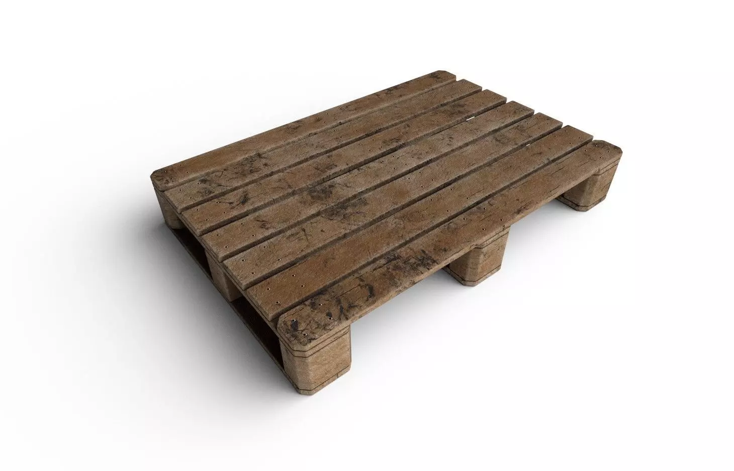 Wooden Pallet M01 Low-poly 3D model_0