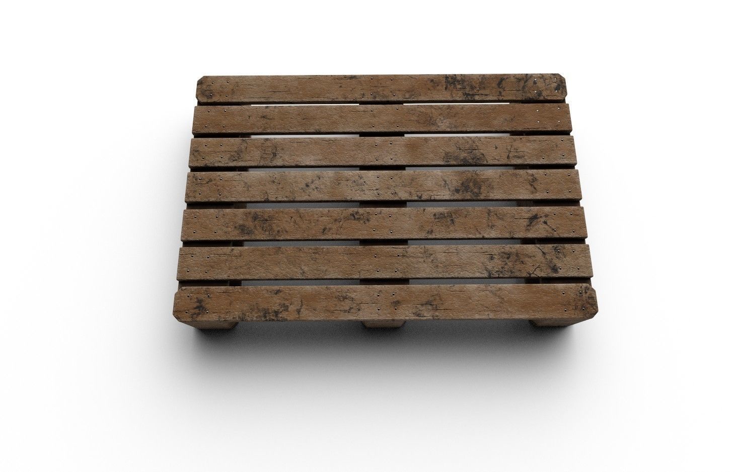 Wooden Pallet M01 Low-poly 3D model_6